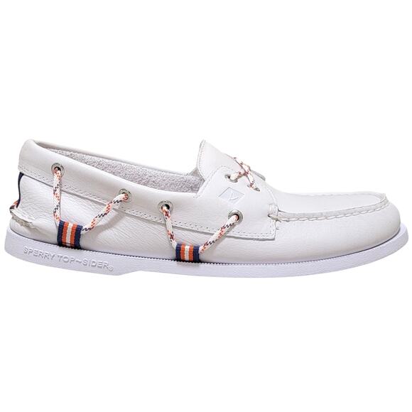 Sperry Men A/O Webbing Sport Boat Shoes Size US 10.5M Bone White Leather - Picture 3 of 7